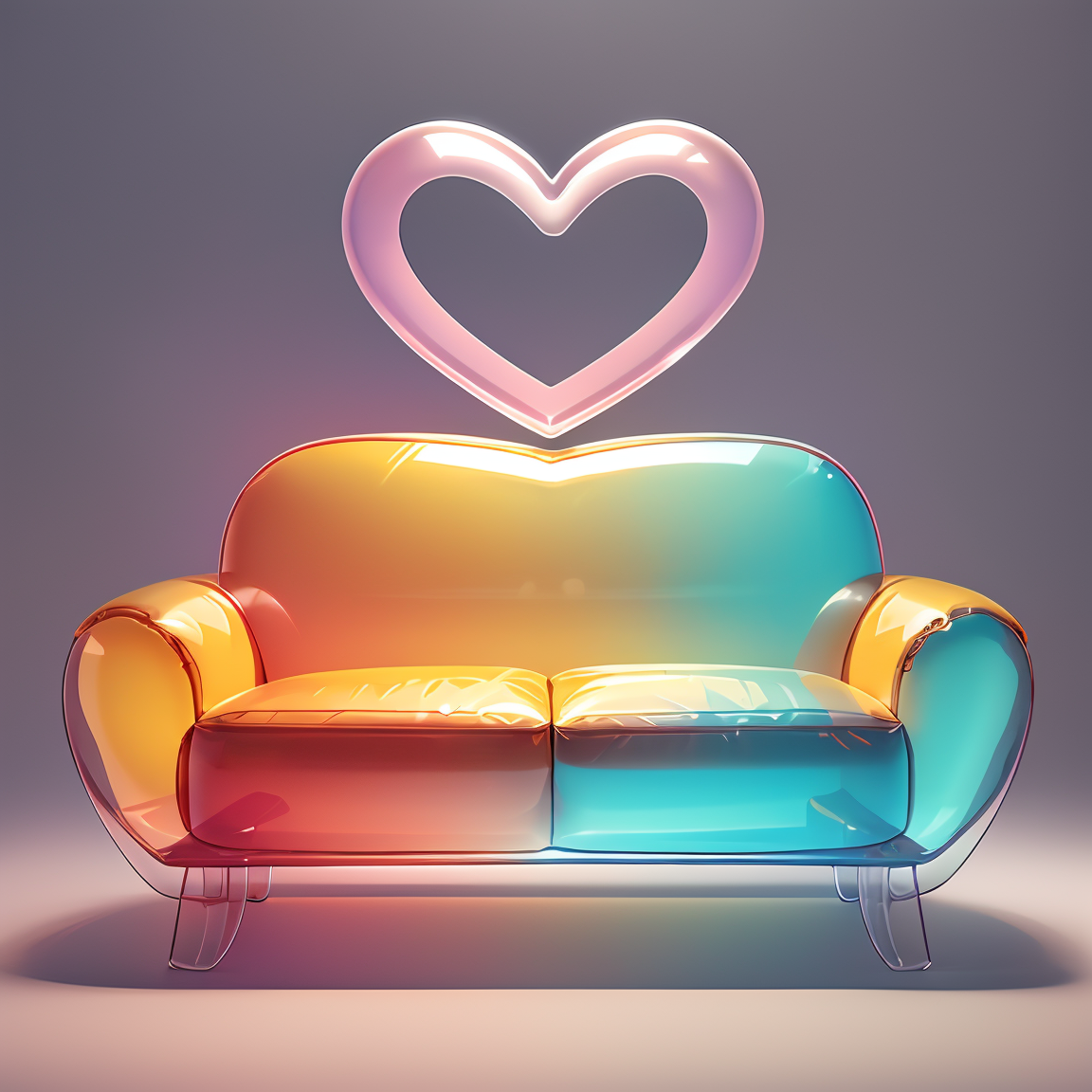 432505-2085436042-xcobject, sofa, heart, gradient, still life, transparent, product drawing, full body, solo, simple background, no humans, hdr, ，.png